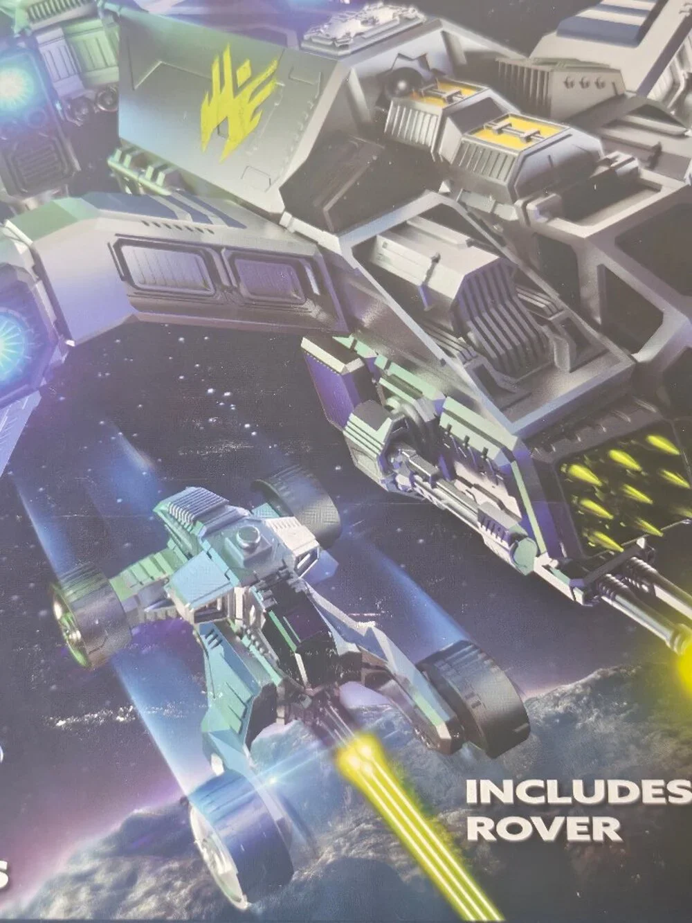 Snap Ships Build to Battle Gladius AC-75 Drop Ship Toy Set With Rover 2 Figures
